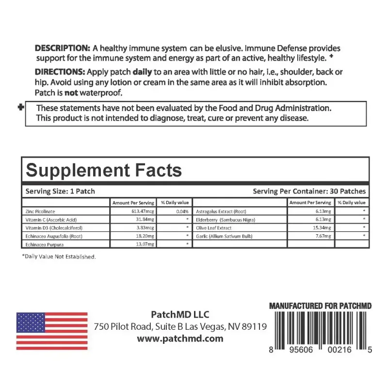 Immune Defense Plus Topical Patch